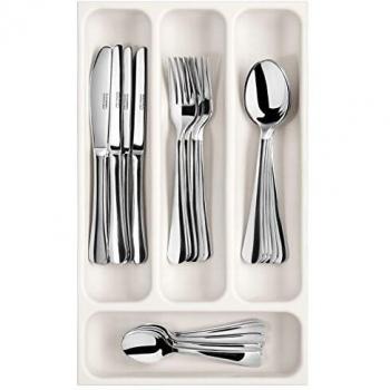 Tescoma Bandeja para Cubiertos, Plástico, Blanco, 22.2x4.91x41 cm