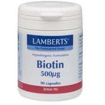 Lamberts Biotin 500mcg 90 capsules