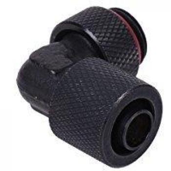 11/8mm (8x1,5mm) Anschraubtülle 90° drehbar G1/4 - gerändelt - black matt