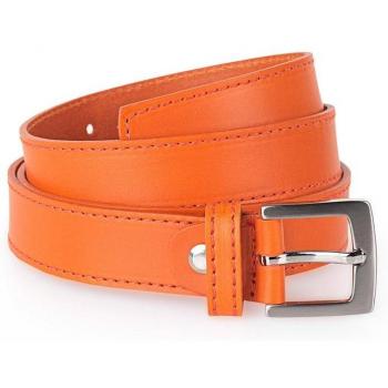 Cinturón de mujer en piel color naranja