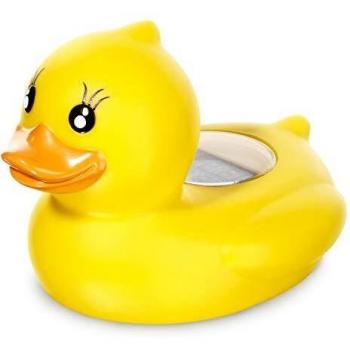 Topcom TH-4671 - Termómetro de baño para bebés con forma de pato, alarma con sonido y luz