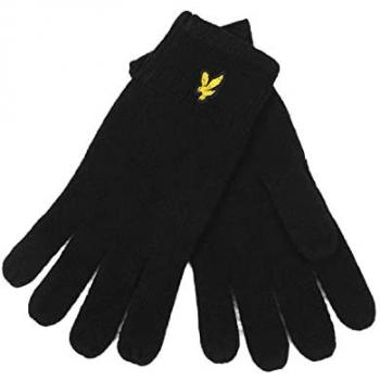 Lyle & Scott Men's Racked Rib Gloves - True Black - One Size