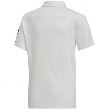 adidas TIRO19 CO POLOY Camiseta Polo, Unisex niños, White/Black, 5-6Y