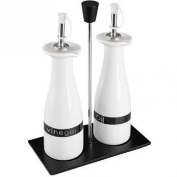 Lacor - 62382 - Juego Vinagrera Ceramicaic 2 piezas Con Soporte