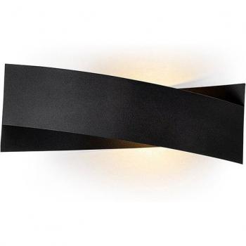 Aplique de pared WellHome con estructura de metal color negro