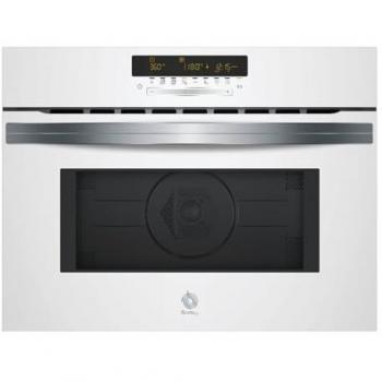 Horno Compacto Balay 3CW5179B3 con Microondas, 44 Litros, Hidrolítico, Cristal Blanco, Multifunción y Grill