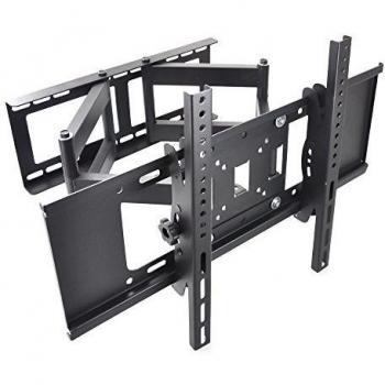 Sunydeal TV Soporte de Pared Doble Brazo con Inclinación Giratorio para 30 - 70 pulgadas LCD, LED, Plasma Flat Screen Pantalla Smart TV 30 32 39 40 42 43 46 47 48 49 50 55 60 65 70 pulgada VESA 600x400mm y 45kg/99 lbs Soporte Montaje de Pared para Samsun