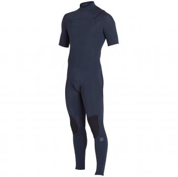 2018 Billabong Absolute 2mm Chest Zip Short Sleeve Wetsuit SLATE H42M25 Sizes- - Large