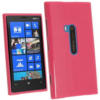 igadgitz Rosa Case TPU Gel Funda Cover Carcasa para Nokia Lumia 920 Windows Smartphone + Protector de pantalla