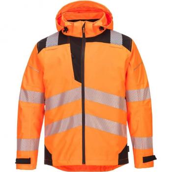 Portwest PW36 Extreme Rain Jacket in Orange/Black, Size 3XL