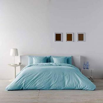 NATURALS Funda nórdica de Lino Azul Mar Cama 90 cm