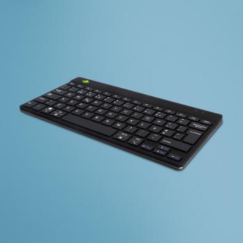 Teclado ergonómico R-Go Compact Break, teclado compacto con software de pausa, QWERTY (PT), bluetooth, negro
