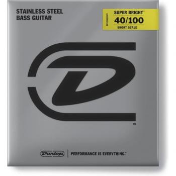 Dunlop DBSBS40100S Stainless Steel Short Scale Bass String Set 40-100