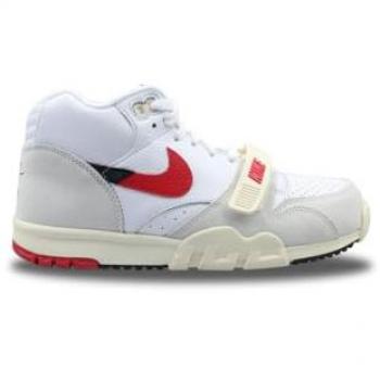 Nike AIR TRAINER 1 Men's High & Midtop Sneakers - Red/White, Size 42