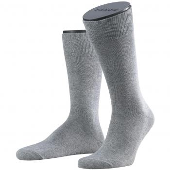 Falke Family Light Gray Cotton Blend Men's Socks Size 47-50