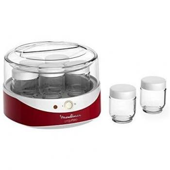 Moulinex Yogurteo YG229510 - Yogurtera 7 Vasos Roja