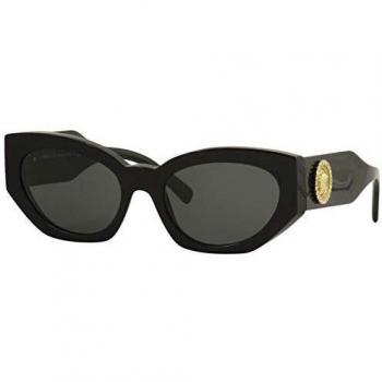 Versace 0VE4376B Sunglasses, BLACK/GREY, 54/19/140