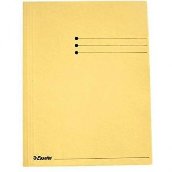 Subcarpeta Esselte 3 solapas A4 color amarillo