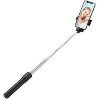 Palo Selfie Telescópico Hurtel WRY1S con Trípode para Smartphones - Negro, Longitud Ajustable 0.7m