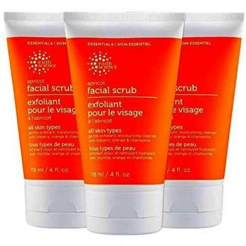 Earth Science: Apricot Gentle Facial Scrub, 4 oz