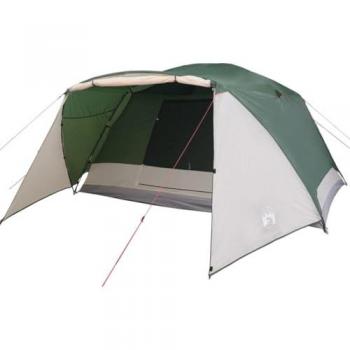 Tienda de Campaña con Porche para 4 Personas, Impermeable, Toldo Portátil de Senderismo, Refugio de Camping, Carpa de Exterior, disponible en colores azul, gris y naranja, verde