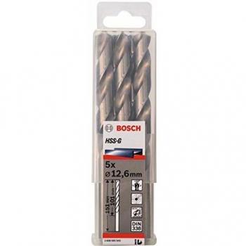 Bosch 2 608 585 542 - Pack de 5 brocas para metal HSS-G, DIN 338