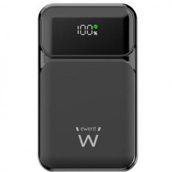Powerbank Ewent 20000mAh 65W - Batería Externa de Carga Rápida con USB-C y USB-A para Dispositivos Móviles
