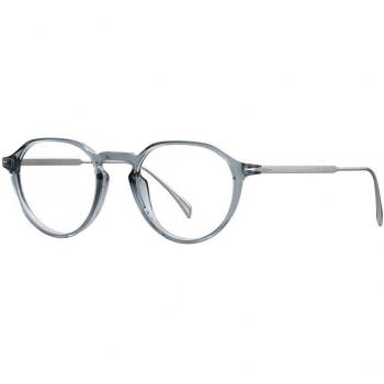 David Beckham DB 1105 Unisex Round Acetate Eyeglasses with Transparent Frame (49mm)
