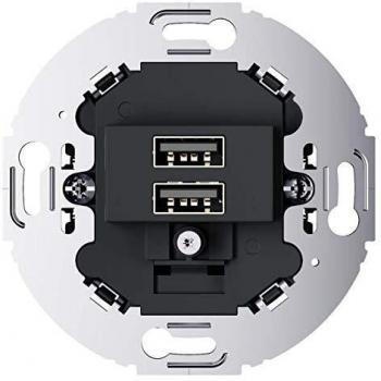 Berker Anthracite USB Charging Socket 230V Dual 3A