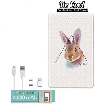 Becool® - Batería Externa Power Bank 4000 mah + Gratis 1 cable USB-MicroUsb