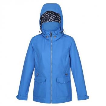 Regatta Women's Sonic Blue Navassa Waterproof Hooded Jacket, Size 12