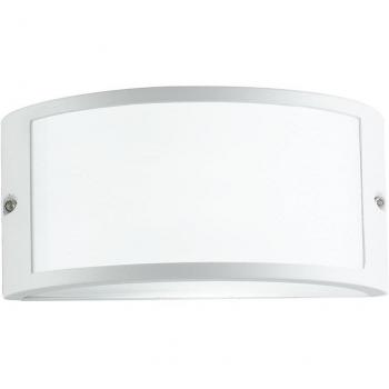 Aplique Exterior Empotrar Austin 1 Luz Aluminio Blanco IP54 25x13x12cm