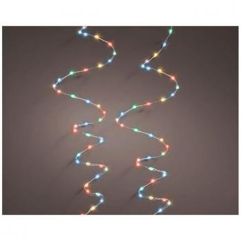 Guirnalda Micro LED Extra Dense Multicolor Parpadeante 14m 567L Cable Plata