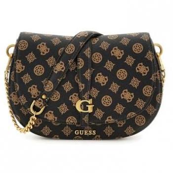 Guess Brown Shoulder Bag with Multiple Compartments, One Size