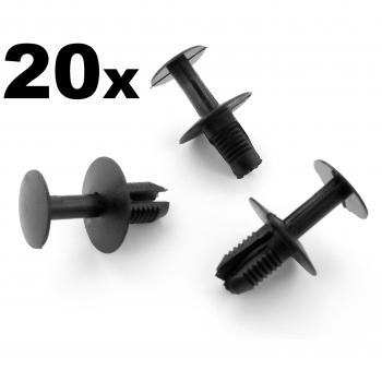 23099000929C75 / 201-990 -02-92 20 x Remaches de plástico Mercedes – Clips para parachoques, revestimiento, arco