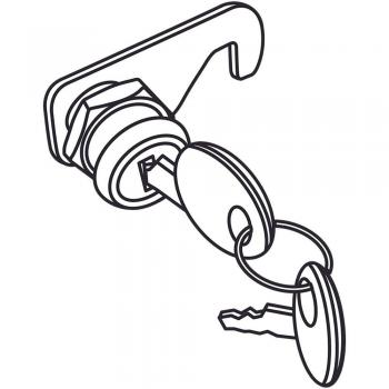 Shad 200451R Recambio Bombin para Baúl ATV 80, Plata