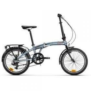 Conor Bicicleta Plegable Denver Gris, Adultos Unisex, Grande