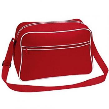 Bolsa de Hombro Ajustable Retro (18 Litros) Pack de 2 Roja/Blanca