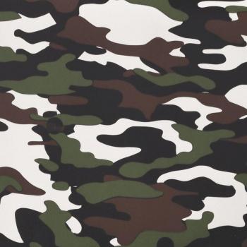 Silla de gaming con masaje en cuero sintético color camuflaje y negro