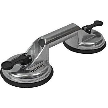 Elevador de Ventosas de Aluminio Profesional con Doble Cabeza Ø 120 mm