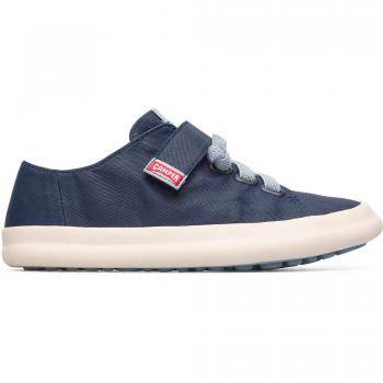 CAMPER Pursuit - Blue Cotton Fabric Sneakers, Size 9.5