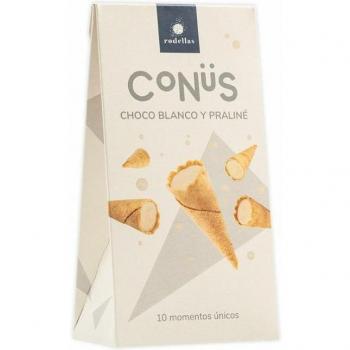 Conüs Chocolate Blanco Praliné Ecológico 70g Pack de 10