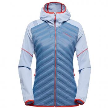 La Sportiva Koro Women's PrimaLoft Hooded Jacket - Dark Blue/Pastel Blue