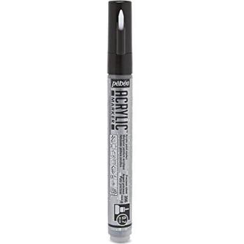 Marcador Acrílico Extra Fino 0.7 mm - Plata Brillante Indeleble