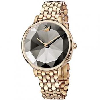 Swarovski Ladies Crystal Lake Rose Gold Plated Grey Watch 5416023
