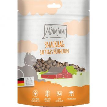 MjAMjAM Snackbag con deliciosos snacks de pollo para gatos - Pack Ahorro 4 x 125 g