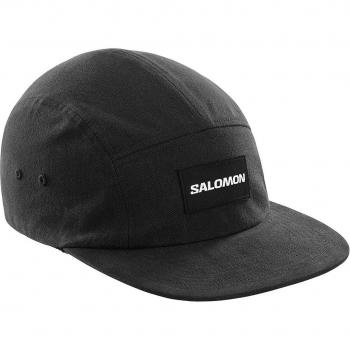 Gorra de montaña unisex Five Panel Salomon en color negro