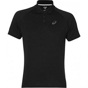 Asics M Club Polo, Hombre, Negro