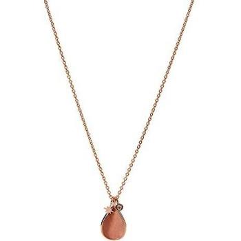 Fossil Women's Elegant Modern Necklace with Salted Caramel Mother of Pearl Pendant - JF03814791