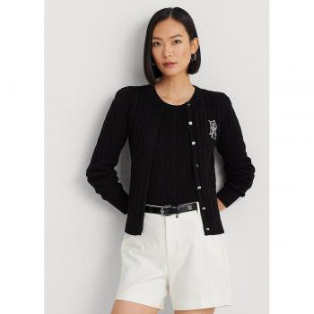 Cárdigan de mujer de algodón con punto de ochos Lauren Ralph Lauren